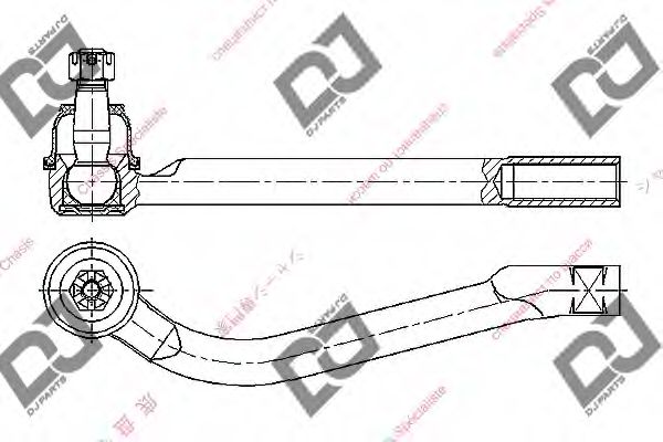 Наконечник поперечной рулевой тяги DJ PARTS DE1257