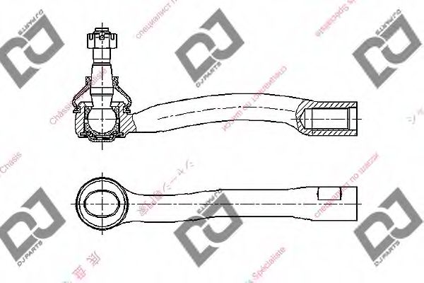 Наконечник поперечной рулевой тяги DJ PARTS DE1291