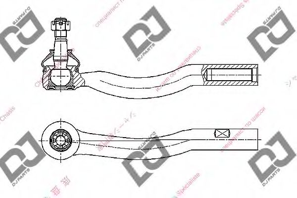 Наконечник поперечной рулевой тяги DJ PARTS DE1292