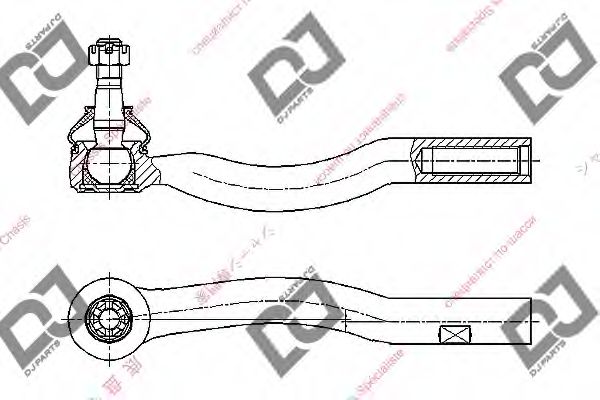 Наконечник поперечной рулевой тяги DJ PARTS DE1293