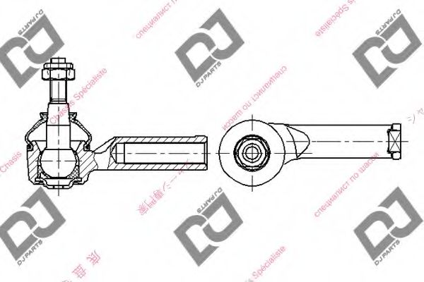 Наконечник поперечной рулевой тяги DJ PARTS DE1302