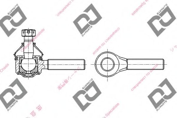 Наконечник поперечной рулевой тяги DJ PARTS DE1346