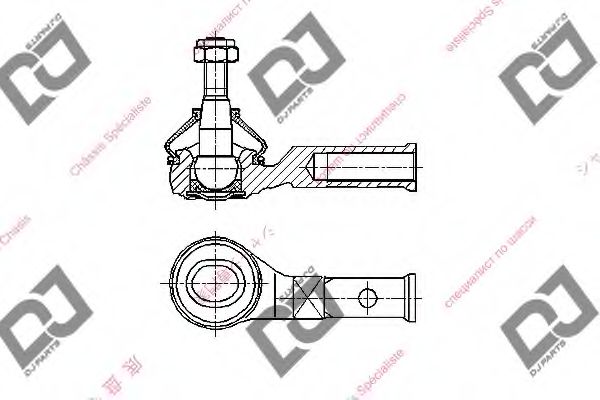 Наконечник поперечной рулевой тяги DJ PARTS DE1380