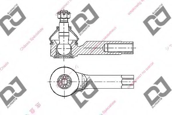 Наконечник поперечной рулевой тяги DJ PARTS DE1384