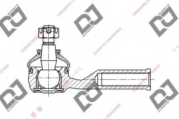 Наконечник поперечной рулевой тяги DJ PARTS DE1409