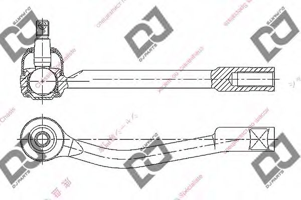Наконечник поперечной рулевой тяги DJ PARTS DE1433