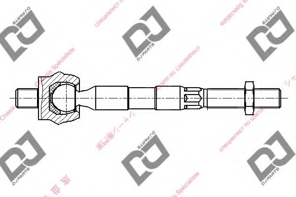 Осевой шарнир, рулевая тяга DJ PARTS DR1022