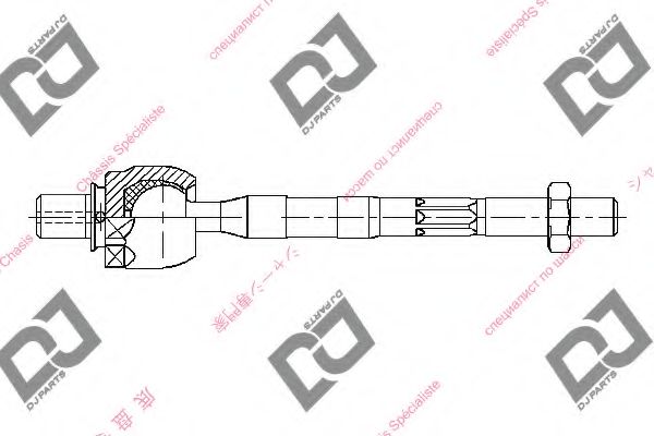 Осевой шарнир, рулевая тяга DJ PARTS DR1100