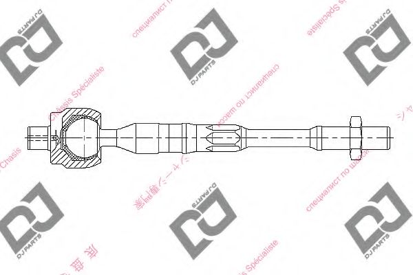 Осевой шарнир, рулевая тяга DJ PARTS DR1212