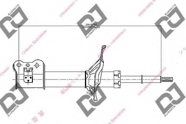 Амортизатор DJ PARTS DS2212GS