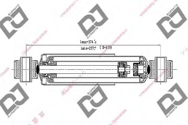 Амортизатор DJ PARTS DS2233GT