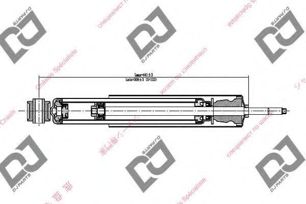 Амортизатор DJ PARTS DS1672GT