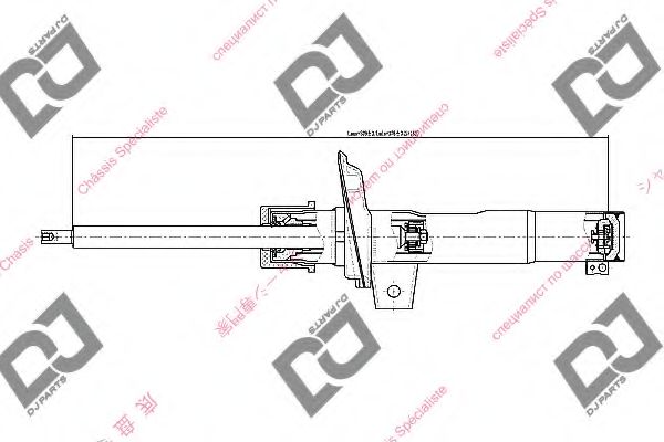 Амортизатор DJ PARTS DS1761GS