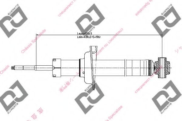 Амортизатор DJ PARTS DS3679GT