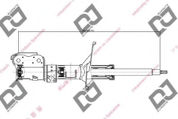 Амортизатор DJ PARTS DS1545GS