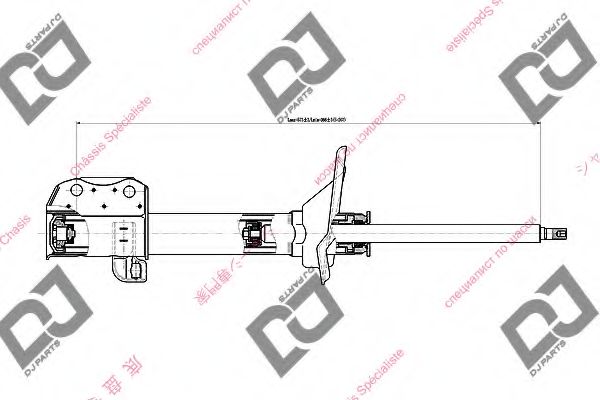 Амортизатор DJ PARTS DS1511GS