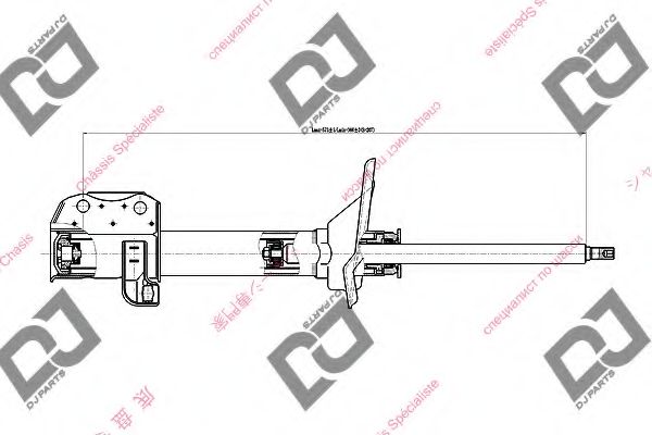 Амортизатор DJ PARTS DS1512GS