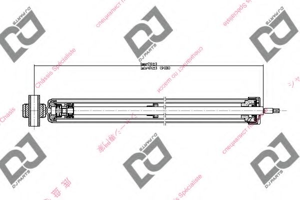 Амортизатор DJ PARTS DS1555GT