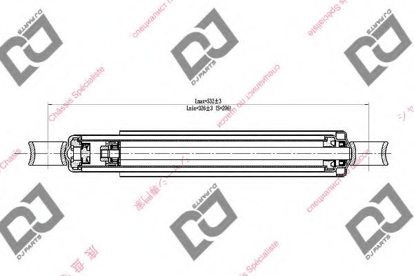 Амортизатор DJ PARTS DS1580HT