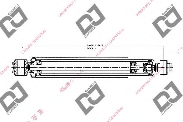 Амортизатор DJ PARTS DS1673GT
