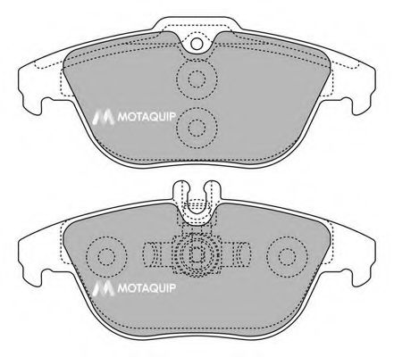 Комплект тормозных колодок, дисковый тормоз MOTAQUIP LVXL1425