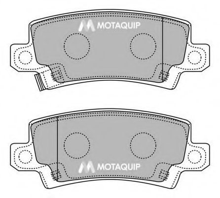 Комплект тормозных колодок, дисковый тормоз MOTAQUIP LVXL1243
