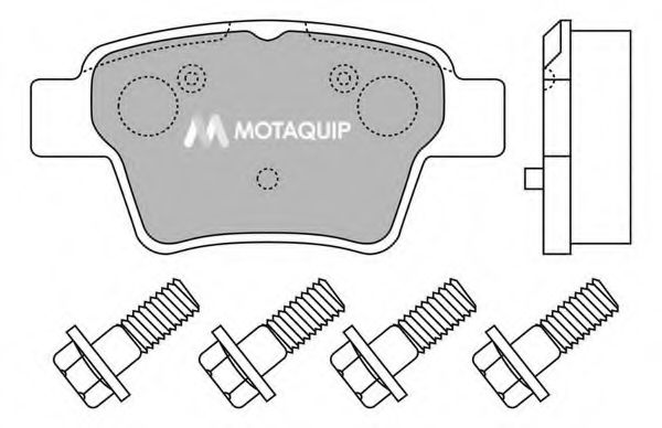 Комплект тормозных колодок, дисковый тормоз MOTAQUIP LVXL1266
