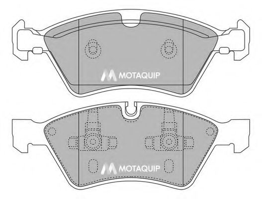 Комплект тормозных колодок, дисковый тормоз MOTAQUIP LVXL1329