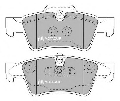 Комплект тормозных колодок, дисковый тормоз MOTAQUIP LVXL1330