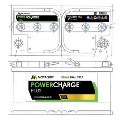 Стартерная аккумуляторная батарея MOTAQUIP 017