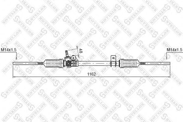 Рулевой механизм STELLOX 00-35003-SX