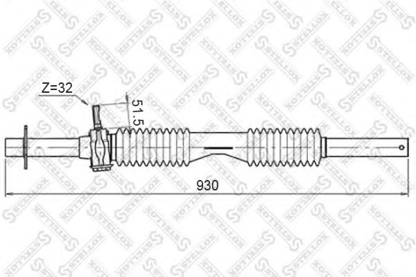 Рулевой механизм STELLOX 00-35008-SX