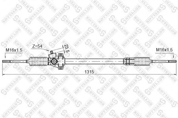 Рулевой механизм STELLOX 00-35010-SX