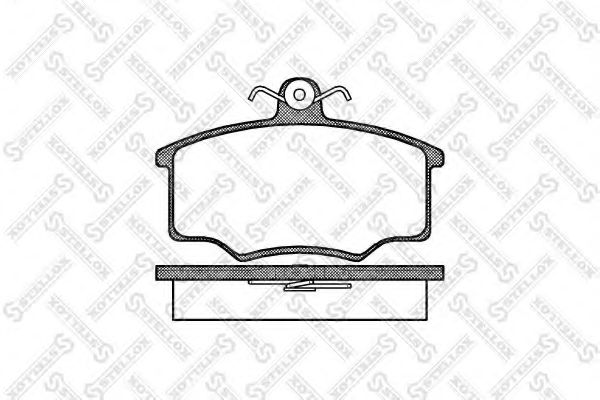 Комплект тормозных колодок, дисковый тормоз STELLOX 057 000-SX