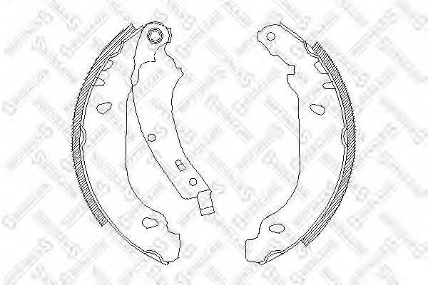 Комплект тормозных колодок STELLOX 085 100-SX