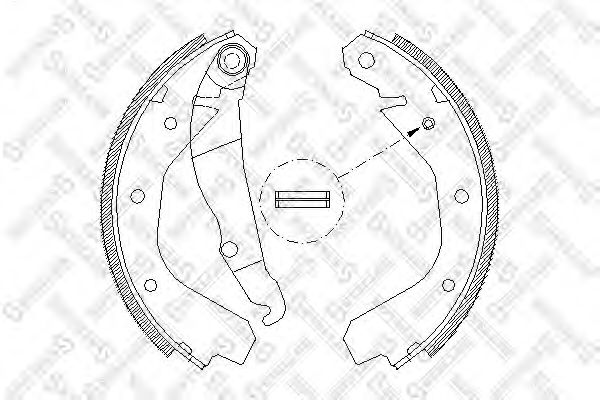Комплект тормозных колодок STELLOX 099 100-SX