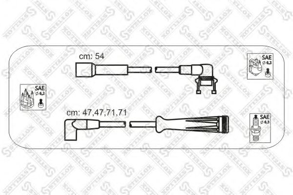 Комплект проводов зажигания STELLOX 10-38016-SX