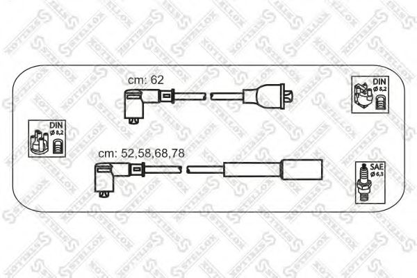 Комплект проводов зажигания STELLOX 10-38078-SX