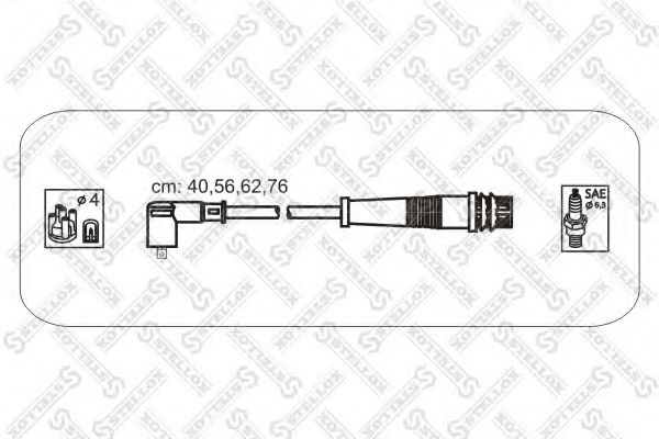 Комплект проводов зажигания STELLOX 10-38127-SX