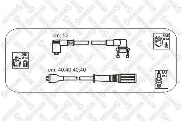 Комплект проводов зажигания STELLOX 10-38160-SX