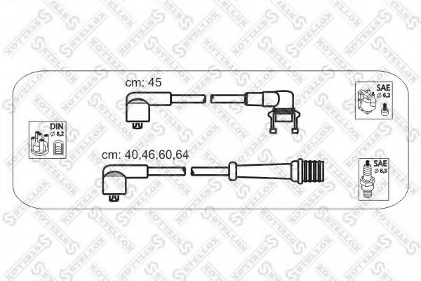 Комплект проводов зажигания STELLOX 10-38163-SX