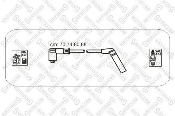 Комплект проводов зажигания STELLOX 10-38324-SX