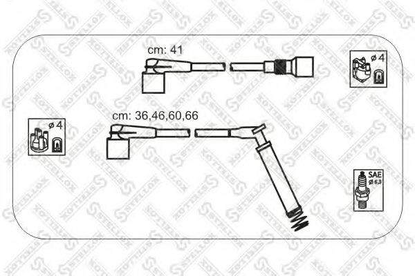 Комплект проводов зажигания STELLOX 10-38450-SX