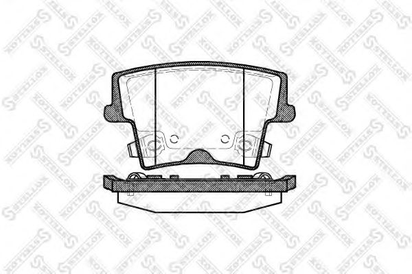 Комплект тормозных колодок, дисковый тормоз STELLOX 1138 008-SX