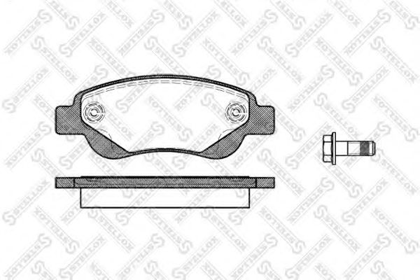 Комплект тормозных колодок, дисковый тормоз STELLOX 1188 000L-SX