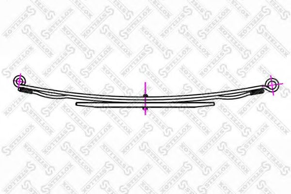 Многолистовая рессора STELLOX 12-00013-SX