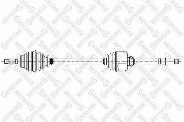 Приводной вал STELLOX 158 1007-SX