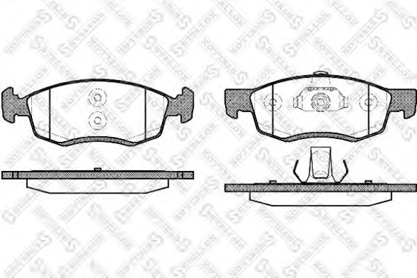 Комплект тормозных колодок, дисковый тормоз STELLOX 183 032L-SX