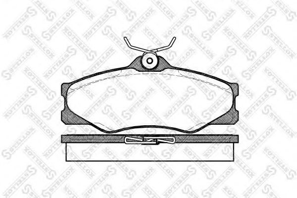 Комплект тормозных колодок, дисковый тормоз STELLOX 20979