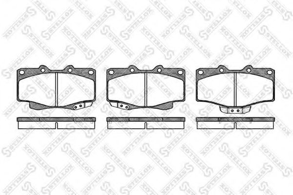 Комплект тормозных колодок, дисковый тормоз STELLOX 326 014-SX